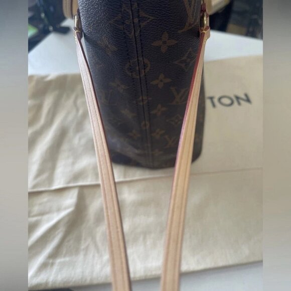 Authentic NEW LOUIS VUITTON Monogram Neverfull MM M41177 cerise red cherry bag - Picture 4 of 10